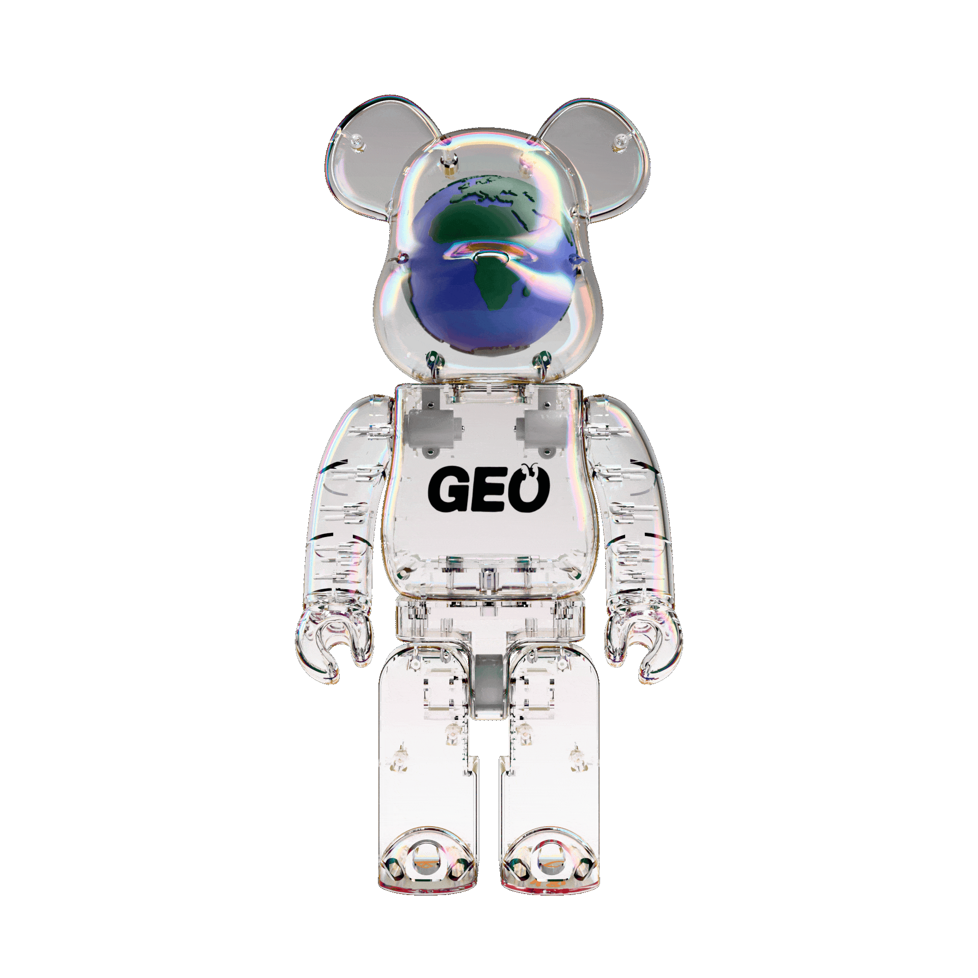 その他 BE@RBRICK GEO EARTH Bearbrick Geo Earth 100% & 400% Set - US